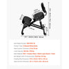 VEVOR Ergonomic Kneeling Chair with Backrest & Wheels, Mobile X-Shaped Posture Knee Chair with Adjustable Height & Thick Foam Cushions, Relief for Neck or Back Pain for Home, Office, Meditation, Black