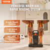 VEVOR Shoe Dryer with Timer, Detachable 4 Tubes Boot Dryers with V0-Rated Fire-Retardant Materials, Quick Drying for Work Boots, Sneakers, Gloves, Helmets, Black & Orange