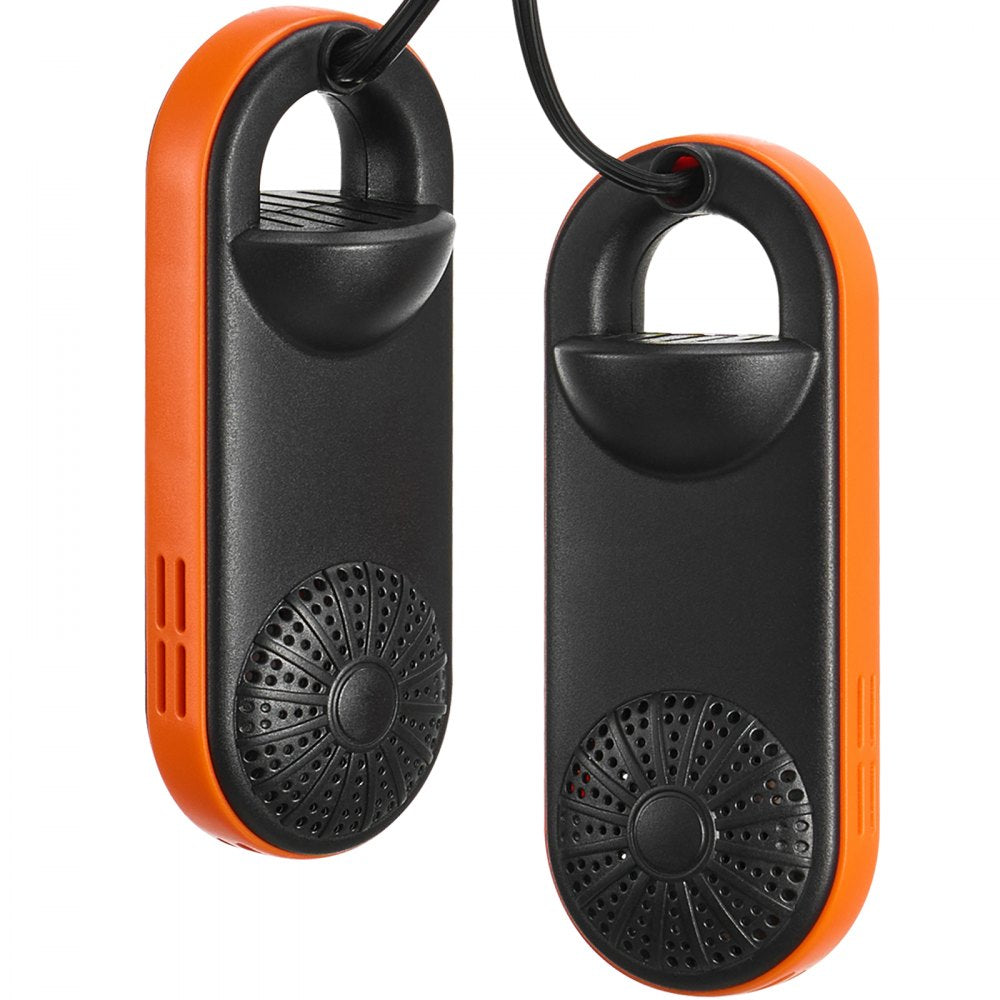 VEVOR Portable Shoe Dryer, Electric Boot Dryer, Deodorized Boot Warmers/Dryer with Quick & Even Drying for Cotton Slippers, Snow Boots, Leather Shoes, Canvas Shoes, Socks, Black & Orange