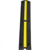 VEVOR 3.28 ft Cable Protector Ramp, 4 Pack of 1 Channel, 18000 lbs/axle Capacity Heavy Duty Rubber Speed Bumps, Floor Cord Cable Protector Wire Cover, for Residential Areas, Private Garages, Gardens