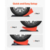 VEVOR Camper Levelers, 2 Pcs RV Leveling Blocks, up to 8818.5lbs Camper Wheel Chocks, Max. 4" Leveling Height Heavy Duty Curved Levelers, RV Camper Leveler Kit with Anti-Slip Mat Carrying Bag Level