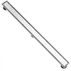 VEVOR 36Inch Linear Shower Drain Offset with Tile Insert Cover,Brushed 304 Stainless Steel Rectangle Shower Floor Drain,Linear Drain with Leveling Feet,Hair Strainer Silver