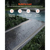VEVOR Trench Drain, 39.7 x 5.8 x 7.4 in, 3 Pack Linear Drainage Channel with Stainless Steel Grate, HDPE Channel Drain, Outdoor Drainage System for Driveway, Patio, Pool, Garden, Black & Silver