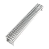 VEVOR Trench Drain, 39.3 x 5.8 x 5.5 in, Linear Drainage Channel with Galvanized Steel Grate, 304 Stainless Steel Channel Drain, Outdoor Drainage System for Driveway, Patio, Pool, Garden, Silver