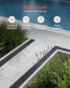 VEVOR Trench Drain, 20.1 x 5.5 x 3.5 in, 12 Pack Linear Drainage Channel, HDPE Channel Drain with Grates & End Caps, Premium Outdoor Drainage System for Driveway, Patio, Pool, Garden, Yard, Black