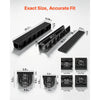 VEVOR Trench Drain, 40.2 x 6.6 x 5.5 in, 6 Pack Linear Drainage Channel, HDPE Channel Drain with Grates & End Caps, Premium Outdoor Drainage System for Driveway, Patio, Pool, Garden, Yard, Black