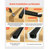 VEVOR Trench Drain, 40.2 x 6.6 x 5.5 in, 6 Pack Linear Drainage Channel, HDPE Channel Drain with Grates & End Caps, Premium Outdoor Drainage System for Driveway, Patio, Pool, Garden, Yard, Black