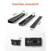 VEVOR Trench Drain, 39.6 x 4.1 x 2.4 in, 5 Pack Linear Drainage Channel, HDPE Channel Drain with Grates & End Caps, Premium Outdoor Drainage System for Driveway, Patio, Pool, Garden, Yard, Black