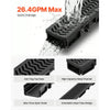 VEVOR Trench Drain, 39.6 x 4.1 x 2.4 in, 5 Pack Linear Drainage Channel, HDPE Channel Drain with Grates & End Caps, Premium Outdoor Drainage System for Driveway, Patio, Pool, Garden, Yard, Black
