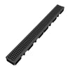 VEVOR Trench Drain, 39.6 x 4.1 x 2.4 in, 5 Pack Linear Drainage Channel, HDPE Channel Drain with Grates & End Caps, Premium Outdoor Drainage System for Driveway, Patio, Pool, Garden, Yard, Black