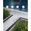 VEVOR Trench Drain, 39.6 x 4.1 x 2.4 in, 6 Pack Linear Drainage Channel, HDPE Channel Drain with Grates & End Caps, Premium Outdoor Drainage System for Driveway, Patio, Pool, Garden, Yard, Black