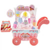VEVOR Ice Cream Cart for Kids, 27 PCS Accessories, Pretend Play Store with Storage Trolley with Pretend Money, Sound & Light Effects, Montessori Educational Ice Cream Truck Toys for Toddlers 3+ (Pink)
