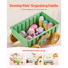 VEVOR Ice Cream Cart for Kids, 27 PCS Accessories, Pretend Play Store with Storage Trolley with Pretend Money, Sound & Light Effects, Montessori Educational Ice Cream Truck Toys for Toddlers 3+