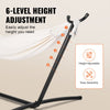 VEVOR Portable Hammock Stand, 450lbs Capacity Steel Hammock Stand for 2 Person, Heavy Duty Adjustable Hooks Hammock Frame Fits 10-13 ft Hammocks, Space Saving with Carrying Bag for Outdoor or Indoor