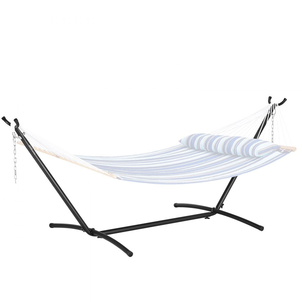 VEVOR Portable Hammock Stand, 450lbs Capacity Steel Hammock Stand for 2 Person, Heavy Duty Adjustable Hooks Hammock Frame Fits 10-13 ft Hammocks, Space Saving with Carrying Bag for Outdoor or Indoor