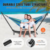 VEVOR Portable Hammock Stand, 450lbs Capacity Steel Hammock Stand for 2 Person, Heavy Duty Adjustable Hooks Hammock Frame Fits 9.5-12.6 ft Hammocks, Space Saving with Carrying Bag for Outdoor or Indoor