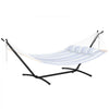 VEVOR Portable Hammock Stand, 450lbs Capacity Steel Hammock Stand for 2 Person, Heavy Duty Adjustable Hooks Hammock Frame Fits 9.5-12.6 ft Hammocks, Space Saving with Carrying Bag for Outdoor or Indoor