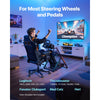 VEVOR Racing Wheel Stand, Adjustable & Foldable Simulator Stand for Logitech G923 G920 G29 G27, Thrustmaster T300RS TX F458 T500RS T3PA-PRO(F1/GT) Gaming Cockpit,Pedals Simulator NOT Included,Compact