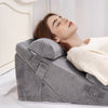 VEVOR Wedge Pillow for Sleeping, 4 Pcs Adjustable Orthopedic Bed Wedge Set, Support Arm Leg Neck Shoulder, Post Surgery Pillow for Back Pain, Acid Reflux, Snoring Relief, Sitting up in Bed, Dark Grey