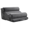 VEVOR Wedge Pillow for Sleeping, 4 Pcs Adjustable Orthopedic Bed Wedge Set, Support Arm Leg Neck Shoulder, Post Surgery Pillow for Back Pain, Acid Reflux, Snoring Relief, Sitting up in Bed, Dark Grey
