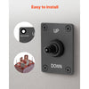 VEVOR Toggle Switch, 6 Pin Momentary Polarity Reversing Toggle Switch (ON)-Off-(ON) DC 12V/30A AC 250V/15A - with Up Down Mounting Panel & Waterproof Boot Cap for Auto Car Marine Boat