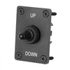 VEVOR Toggle Switch, 6 Pin Momentary Polarity Reversing Toggle Switch (ON)-Off-(ON) DC 12V/30A AC 250V/15A - with Up Down Mounting Panel & Waterproof Boot Cap for Auto Car Marine Boat