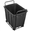 VEVOR Laundry Cart, Rolling Grocery Utility Cart with Waterproof Liner & Swivel Wheels, 260 LBS Large Load Capacity, Heavy Duty Shopping Basket for Laundry, Shopping, Camping, Grocery, Luggage, Black