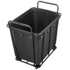 VEVOR Laundry Cart, Rolling Grocery Utility Cart with Waterproof Liner & Swivel Wheels, 260 LBS Large Load Capacity, Heavy Duty Shopping Basket for Laundry, Shopping, Camping, Grocery, Luggage, Black