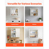 VEVOR Laundry Room Wall Cabinet, 2-Tier Wall Mounted Hanging Cabinet with Adjustable Shelf, Cupboard Storage with 2 Doors, for Kitchen, Bathroom, Laundry, 11.8 x 23.6 x 23.6 in (D x W x H), White