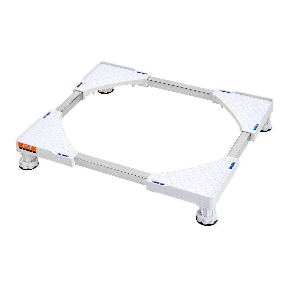 VEVOR Mini Fridge Stand Universal Laundry Pedestal, Adjustable with 4 Strong Feet, Washing Machine Base Multi-Functional for Washer And Dryer, 15"-24.2"W Expandable