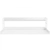 VEVOR Washer Dryer Countertop with 2-Tier Shelf, 54" x 27" Wooden Washer and Dryer Countertop with Anti-Slip Pads, Water-Resistant Laundry Topper Cover for Laundry Room Organization and Storage, White