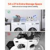 VEVOR Washer Dryer Countertop, 54" x 27" Wooden Washer and Dryer Countertop, Water-Resistant Laundry Machine Topper Cover with Anti-Slip Pads, for Laundry Room Organization and Storage, White