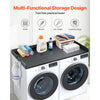 VEVOR Washer Dryer Countertop with 3 Splicing Panels, 54" x 27" Wooden Washer and Dryer Countertop with Non-Slip Pads, Water-Resistant Laundry Topper for Laundry Room Organization and Storage, Black