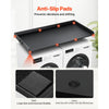 VEVOR Washer Dryer Countertop with 3 Splicing Panels, 54" x 27" Wooden Washer and Dryer Countertop with Non-Slip Pads, Water-Resistant Laundry Topper for Laundry Room Organization and Storage, Black