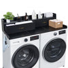 VEVOR Washer Dryer Countertop with Shelf, 54 x 27.5 in Wooden Washer and Dryer Topper with 2 Drawers & 2 Hooks, Laundry Machine Topper for Laundry Closet Pantry Counter Organization and Storage, Black