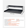 VEVOR Washer Dryer Countertop with Shelf, 54 x 27.5 in Wooden Washer and Dryer Topper with Edge and 2 Hooks, Laundry Machine Topper for Laundry Closet Pantry Counter Organization and Storage, Black