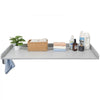VEVOR Washer Dryer Countertop, 54 x 27.5 in Wooden Washer and Dryer Topper with Edge & 2 Hooks, Water-Resistant Laundry Machine Topper for Laundry Closet Pantry Counter Organization and Storage, Gray