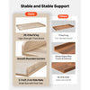 VEVOR Washer Dryer Countertop, 54 x 27.5 in Wooden Washer and Dryer Topper with Edge & 2 Hooks, Water-Resistant Laundry Machine Topper for Laundry Closet Pantry Counter Organization and Storage, Oak