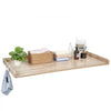 VEVOR Washer Dryer Countertop, 54 x 27.5 in Wooden Washer and Dryer Topper with Edge & 2 Hooks, Water-Resistant Laundry Machine Topper for Laundry Closet Pantry Counter Organization and Storage, Oak