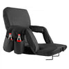 VEVOR Stadium Seat, 6 Adjustable Angle Bleacher Chair, 2.75'' Cushion Stadium Seat with Back Support and Armrest, Wide Bleacher Chair with Hook Pocket Cupholder for Picnics, Beach Sports, and Gaming