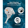 VEVOR Outboard Steering System 10' Steering Cable Marine Steering System 3/4'' Steering Shaft with 13.5 Inch Wheel Flat Interface Marine Steering Kit for Yachts and Waterborne Vehicles, Black