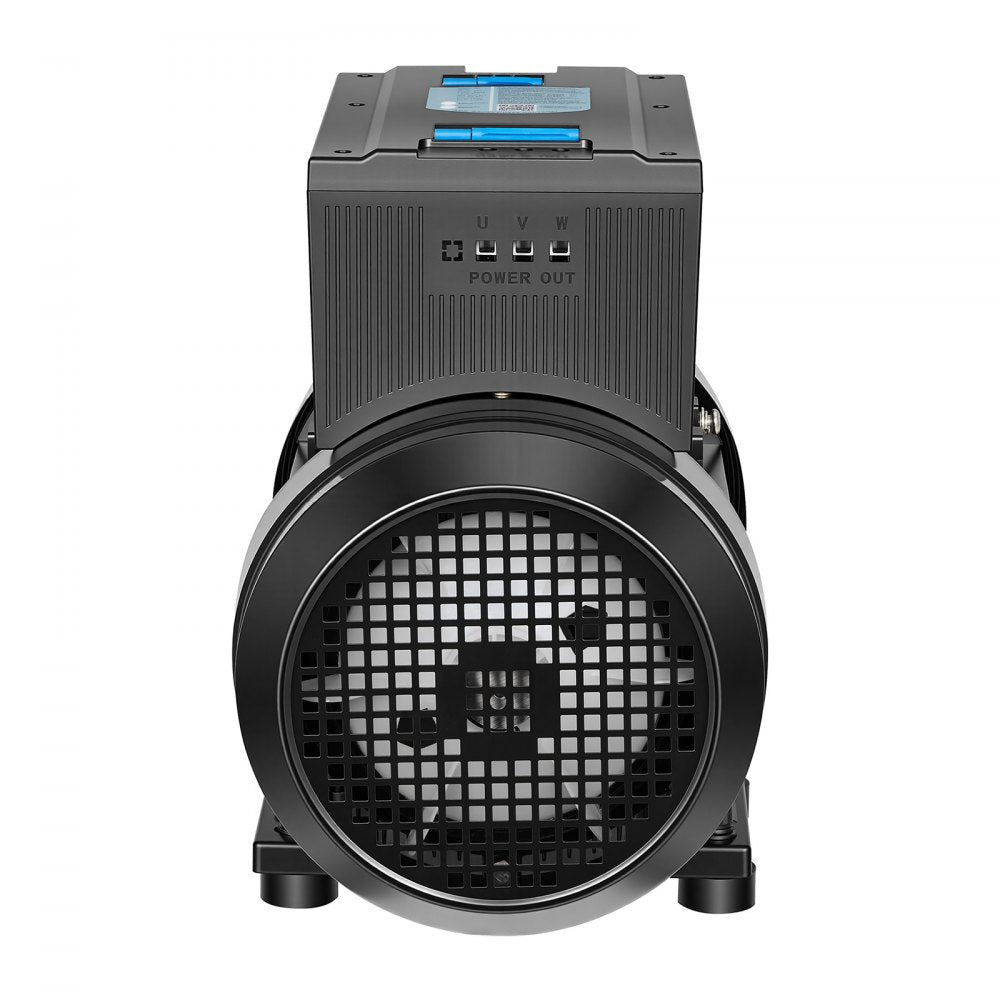 VEVOR Single Phase to 3-Phase Rotary Converter, 10HP 28A 208-240V Input/Output Rotary Phase Converter - Expandable to Higher Horsepower for Heavy-Load Equipment