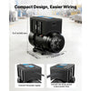 VEVOR Single Phase to 3-Phase Rotary Converter, 5HP 14A 208-240V Input/Output Rotary Phase Converter - Expandable to Higher Horsepower for Heavy-Load Equipment