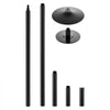 VEVOR Professional Dance Pole, Portable Dancing Poles, 83-110 in, Black, Removable Exercise Dancing Poles for Fitness, Adjustable Height, 45 mm Heavy-Duty Steel, Spinning & Static, 440 lb Capacity