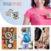 VEVOR 500 Sets 1 inch 25mm Pin Back Button Parts, DIY Round Button Badge Parts, Set Includes Metal Top, Plastic/Metal Button, Clear Film, and Blank Paper For Gifts Presents, Machine NOT Included