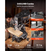 VEVOR 15.875-Inch Mill Drill Machine, 2 HP, Benchtop Milling Drill Press, 150-2560 RPM Adjustable Speed, with Rotating Vise, Laser and Work Light, Milling Drilling Machine, for Woodworking Light Metal