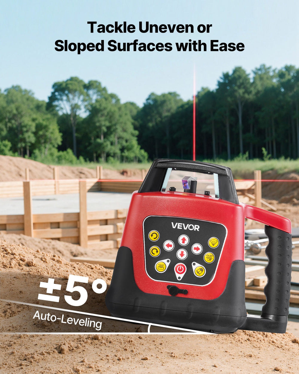 VEVOR Rotary Laser Level Kit (LRE203) image 2