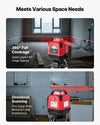 VEVOR rotary laser level 360 degree full coverage and directional scanning