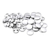 VEVOR Button Maker Supplies 200 Sets 0.98 in / 25 mm Pin Back Button Parts, with Metal Backs, Metal Shells, Clear Mylar Films, and Blank Circle Papers, for Home DIY, School Events, and Custom Studio