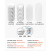 VEVOR Button Maker Supplies 50 Sets 1.26 in / 32 mm Refrigerator Magnets, Button Parts with Magnetic Backs, Metal Shells, Clear Mylar Films, and Blank Circle Papers, for Home DIY and Kitchen Decor